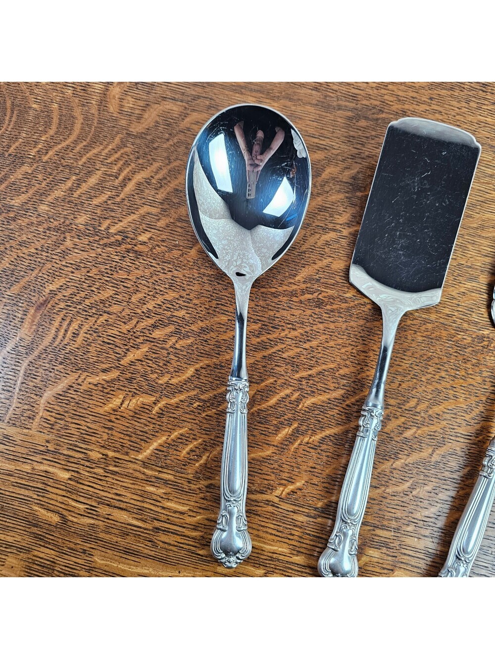 Gorham Chantilly Sterling Handle Lasagna Casserole Pie Cake Serving Set of 3 - Picture 2 of 15